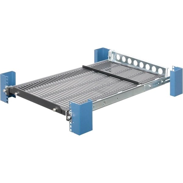 Rack Solutions 4Post Sliding Shelf Black In Color, 95 Lb Weight Capacity. Works w/ 4 115-1772